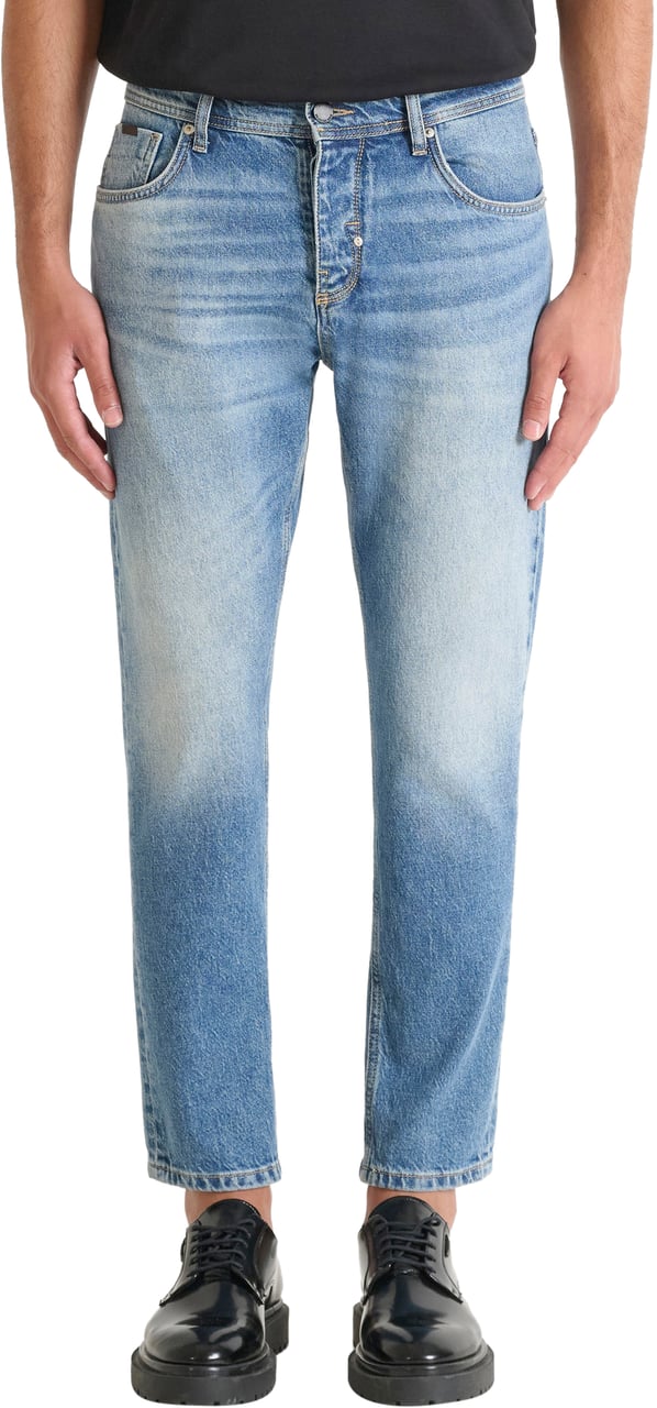 Antony Morato JEANS ARGON SLIM ANKLE LENGHT FIT IN AUTHENTIC CHROME DEEP SKY Blauw