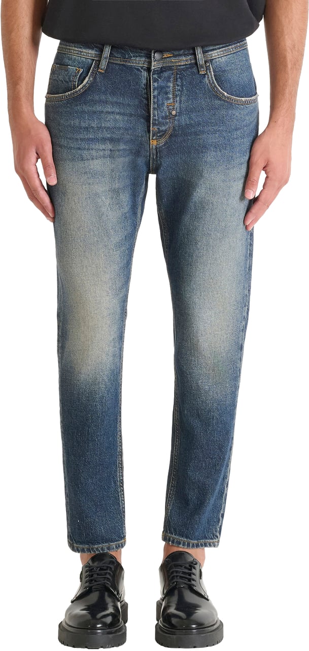 Antony Morato JEANS ARGON SLIM ANKLE LENGHT FIT IN AUTHENTIC CHROME DEEP SKY Blauw