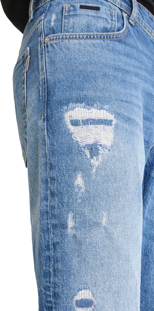 Antony Morato JEANS ARGON SLIM ANKLE LENGHT FIT IN AUTHENTIC CHROME DEEP SKY Blauw