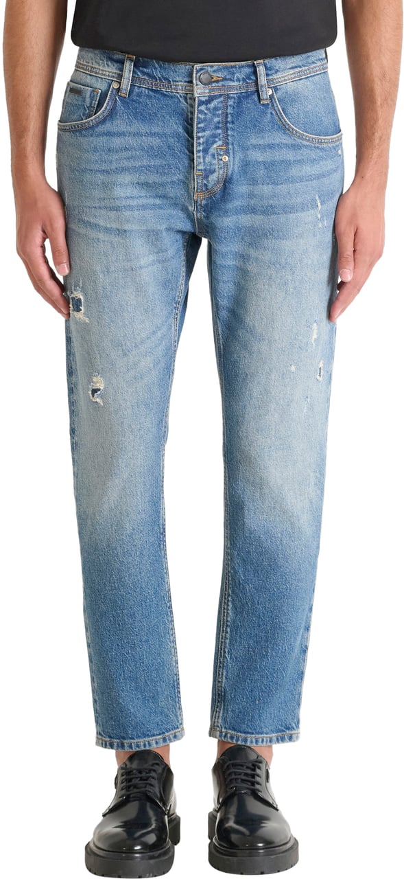 Antony Morato JEANS ARGON SLIM ANKLE LENGHT FIT IN AUTHENTIC CHROME DEEP SKY Blauw