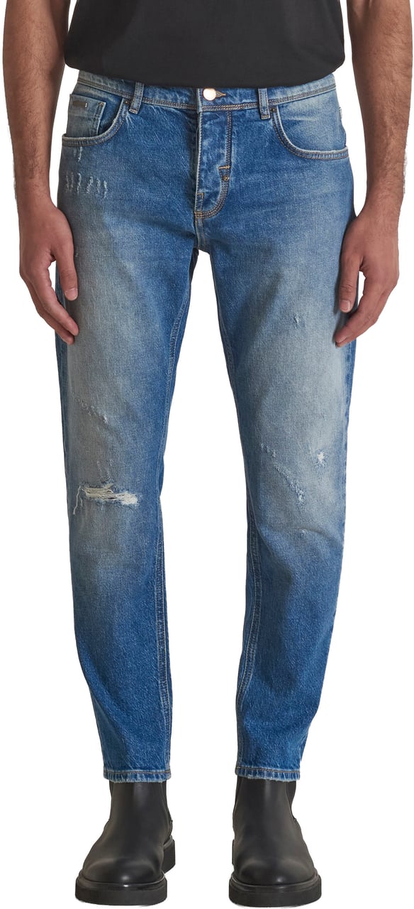 Antony Morato JEANS ARGON SLIM ANKLE LENGHT FIT IN AUTHENTIC CHROME DEEP SKY Blauw