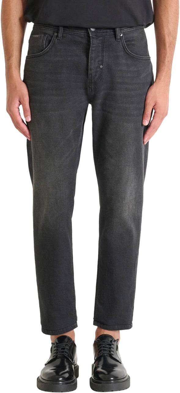 Antony Morato JEANS ARGON SLIM ANKLE LENGHT FIT IN BLACK DENIM AUTHENTIC Zwart