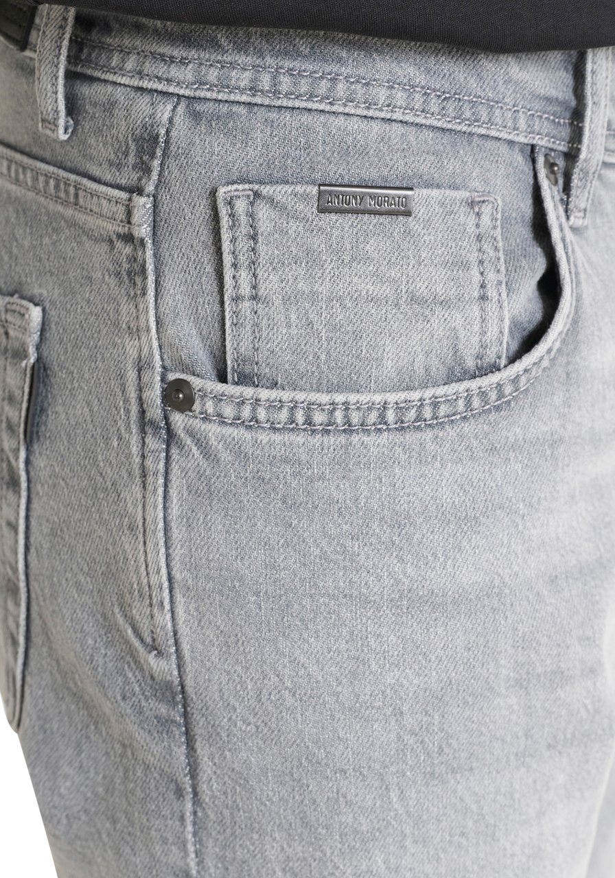 Antony Morato JEANS ARGON SLIM ANKLE LENGHT FIT IN GREY DENIM ICONIC Grijs