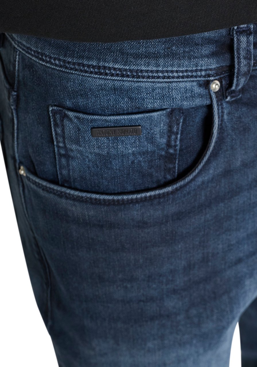 Antony Morato JEANS ARGON SLIM ANKLE LENGHT FIT IN ICONIC BLUE BLACK DENIM Blauw
