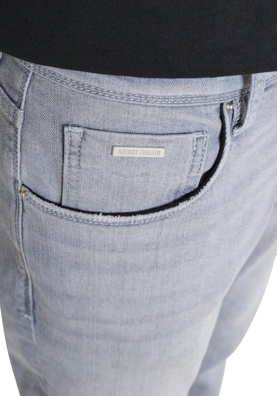 Antony Morato JEANS ARGON SLIM ANKLE LENGHT FIT IN ICONIC MAGIC GREY DENIM Grijs