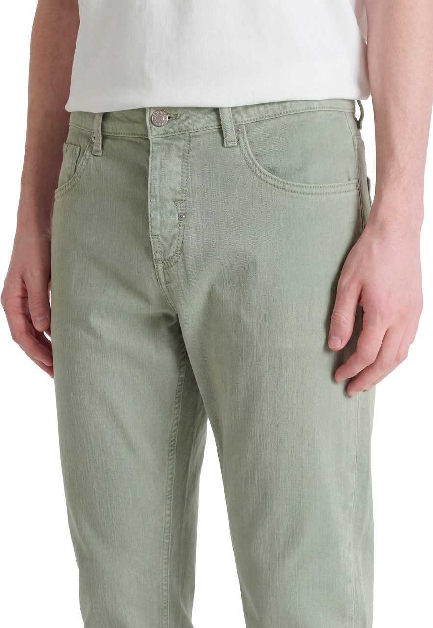 Antony Morato JEANS ARGON SLIM ANKLE LENGHT FIT IN COLOUR DENIM Groen