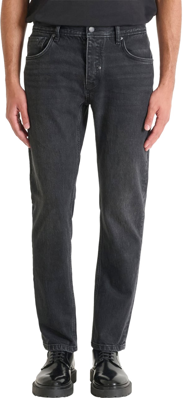Antony Morato JEANS CLEVE SLIM STRAIGHT FIT IN ICONIC BLACK BLACK DENIM Zwart