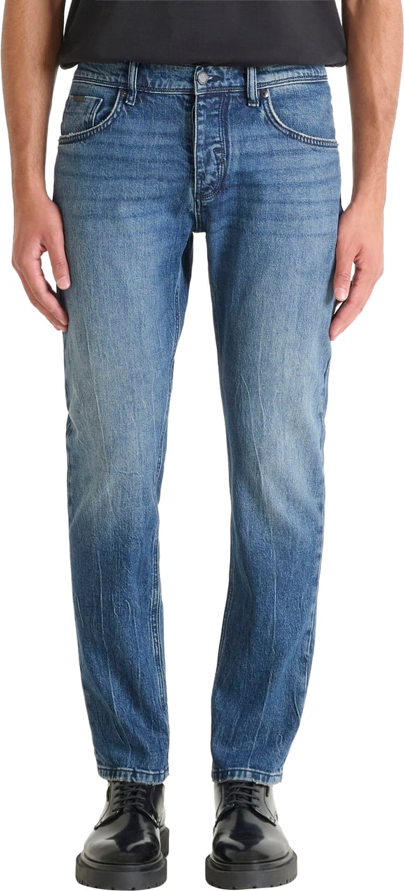 Antony Morato JEANS CLEVE SLIM STRAIGHT FIT IN ICONIC BLUE DENIM Blauw