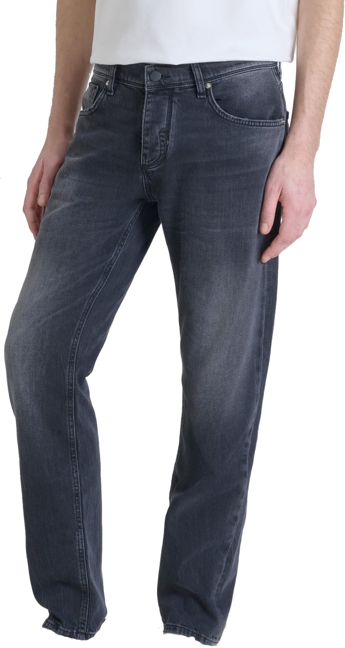 Antony Morato JEANS CLEVE SLIM STRAIGHT FIT IN BLACK  BLACK DENIM Zwart