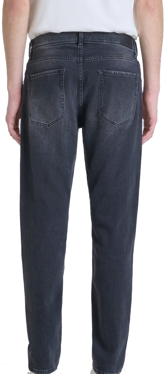 Antony Morato JEANS CLEVE SLIM STRAIGHT FIT IN BLACK  BLACK DENIM Zwart