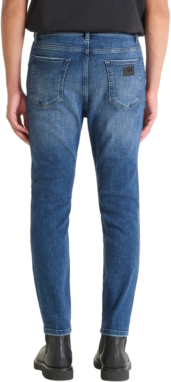 Antony Morato JEANS KARL SKINNY CROPPED FIT IN BLUE BLACK DENIM Blauw