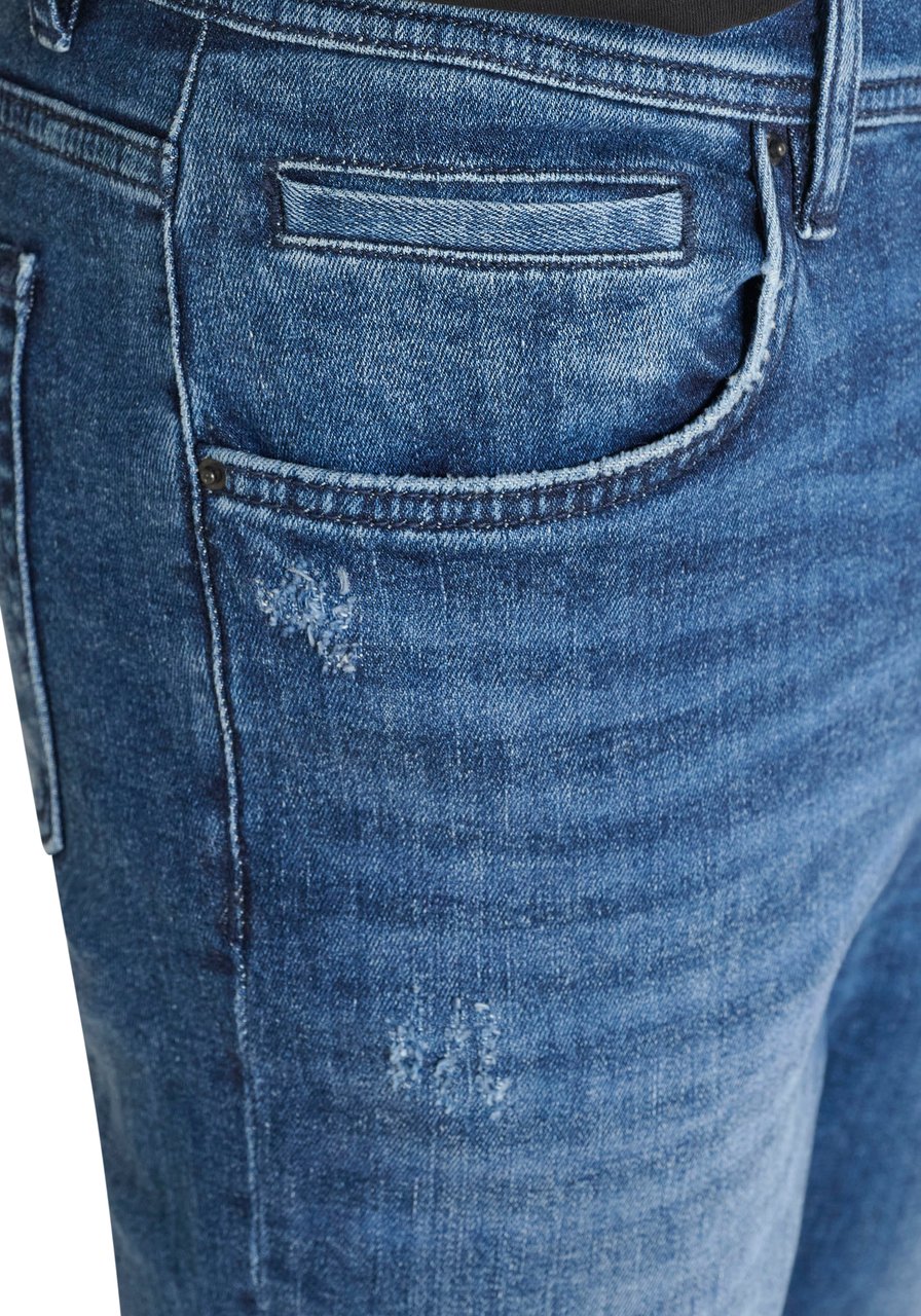 Antony Morato JEANS KARL SKINNY CROPPED FIT IN BLUE BLACK DENIM Blauw