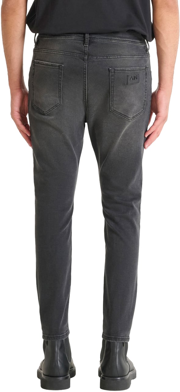 Antony Morato JEANS KARL SKINNY CROPPED FIT IN BLACK BLACK DENIM Zwart