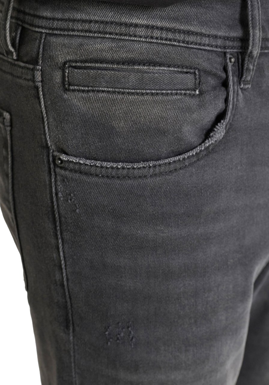 Antony Morato JEANS KARL SKINNY CROPPED FIT IN BLACK BLACK DENIM Zwart