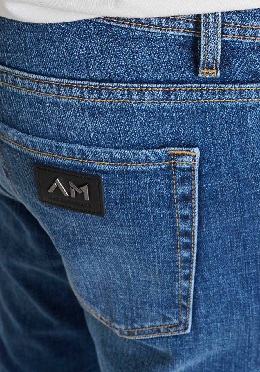 Antony Morato JEANS KARL SKINNY CROPPED FIT IN DEEP BLUE DENIM Blauw