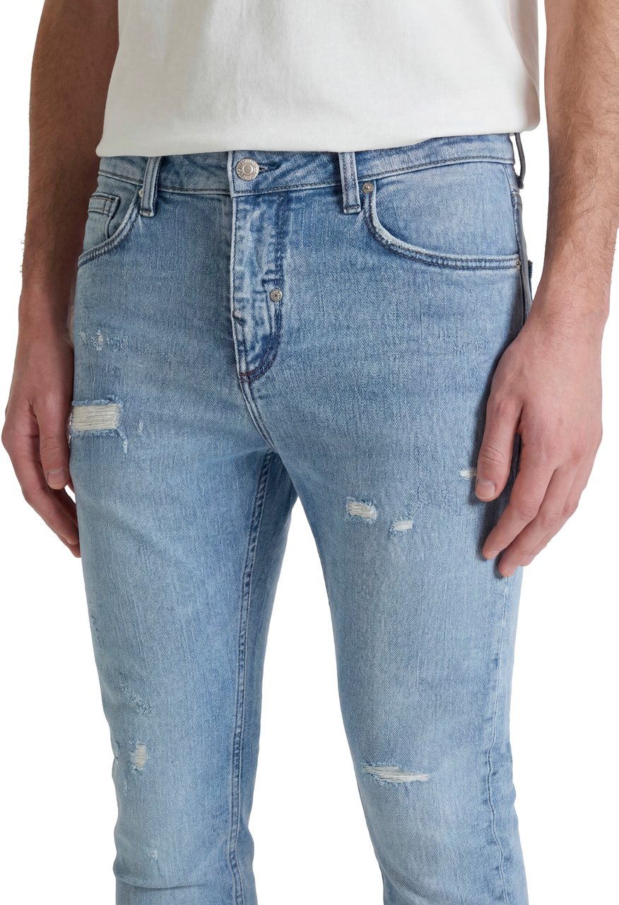 Antony Morato JEANS KARL SKINNY CROPPED FIT IN DEEP BLUE DENIM Blauw