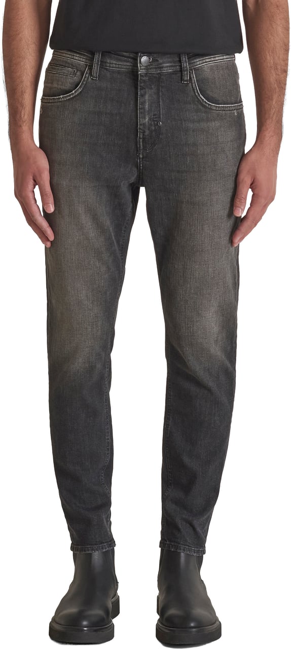 Antony Morato JEANS KARL SKINNY CROPPED FIT IN BLACK DENIM Zwart