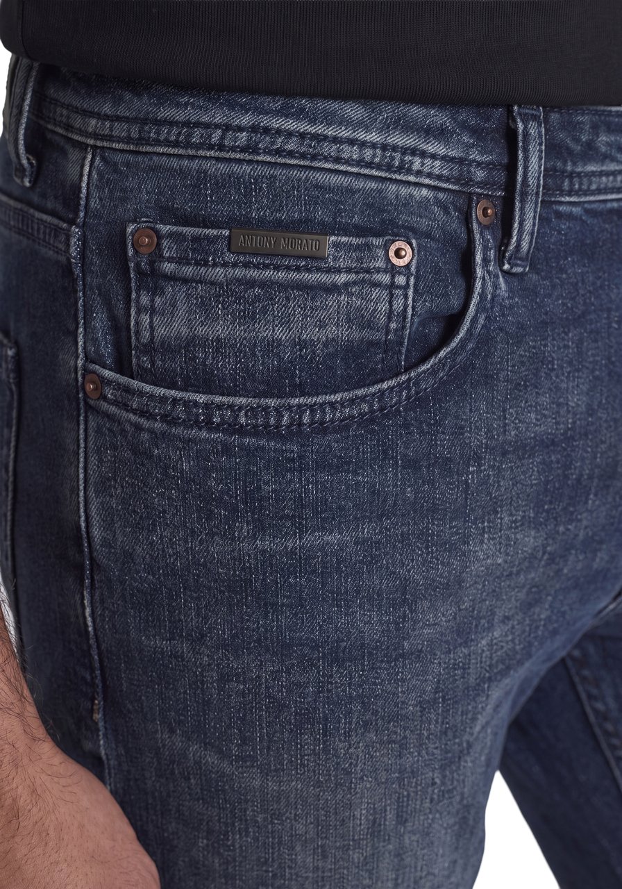 Antony Morato JEANS KARL SKINNY CROPPED FIT IN BLUE OD BROWN DENIM Blauw