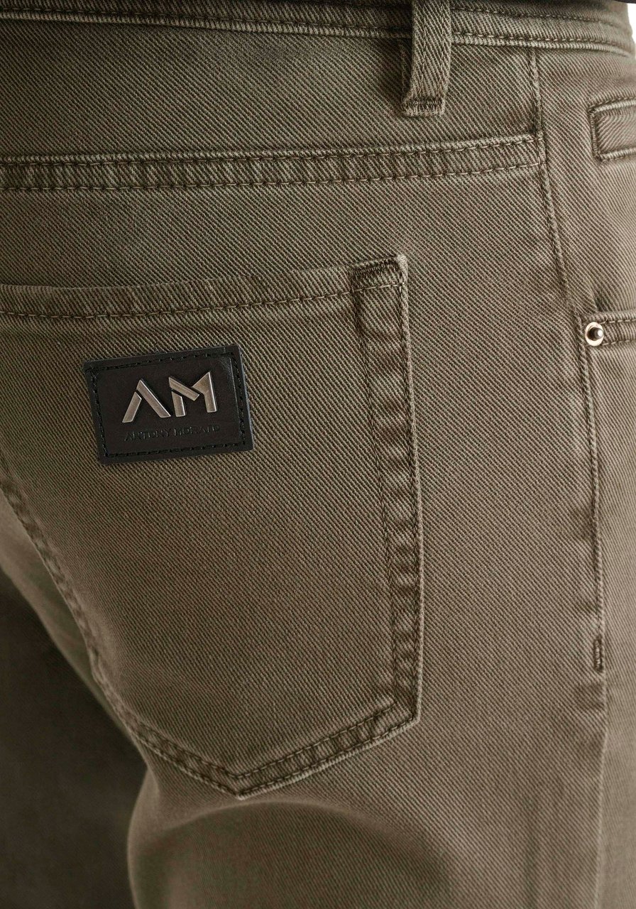 Antony Morato JEANS KARL SKINNY CROPPED FIT IN COLOUR BULL DENIM Groen