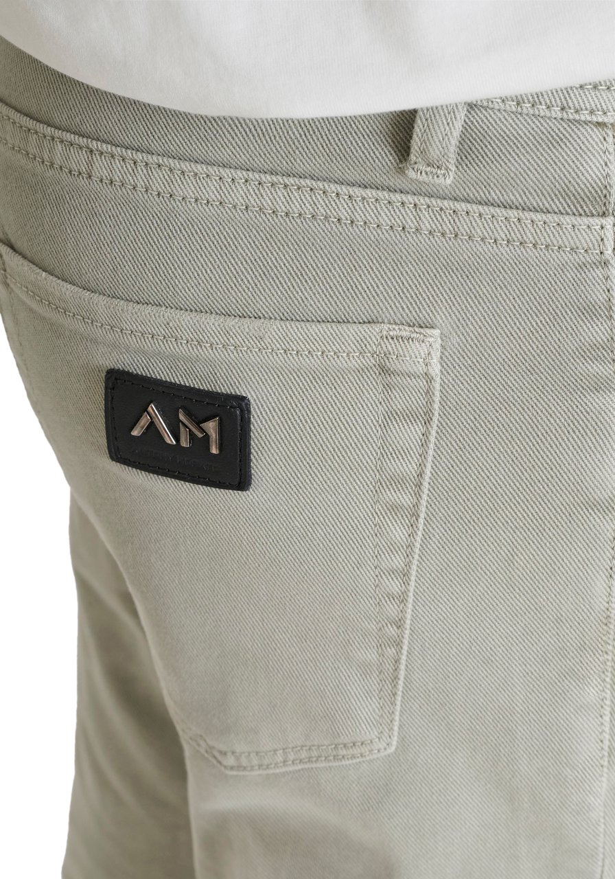 Antony Morato JEANS KARL SKINNY CROPPED FIT IN COLOUR BULL DENIM Groen