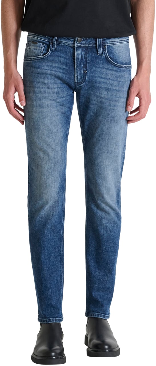 Antony Morato JEANS KURT COMFORT TAPERED FIT IN ICONIC BLUE DENIM Blauw