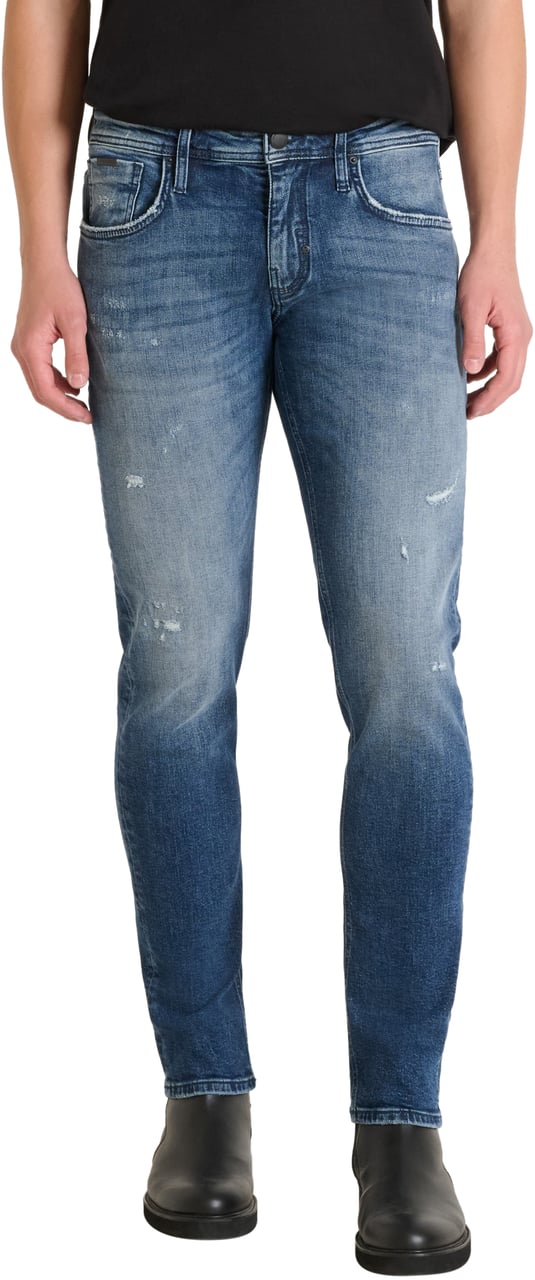 Antony Morato JEANS KURT COMFORT TAPERED FIT IN ICONIC BLUE DENIM Blauw