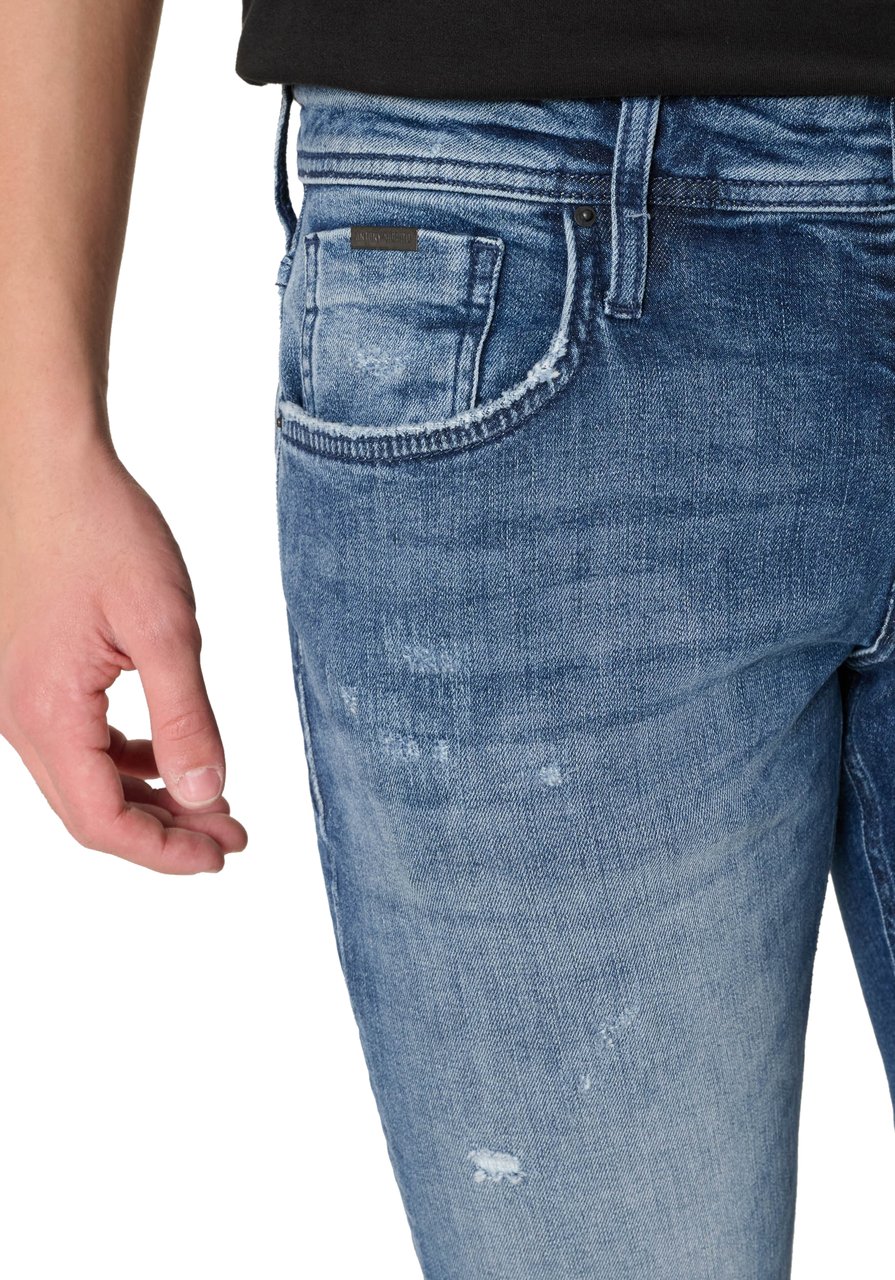 Antony Morato JEANS KURT COMFORT TAPERED FIT IN ICONIC BLUE DENIM Blauw