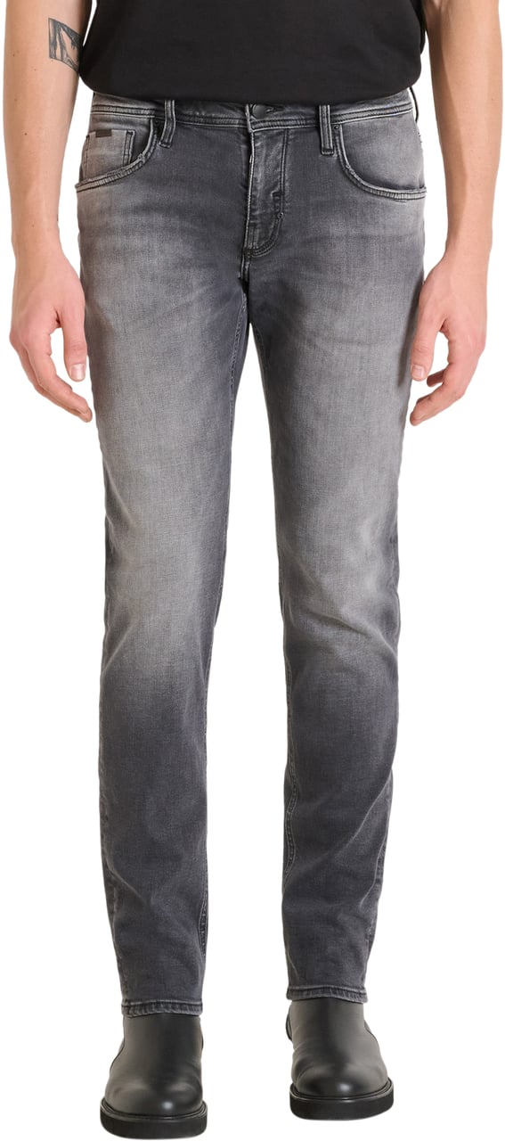 Antony Morato JEANS KURT COMFORT TAPERED FIT IN AUTHENTIC BLACK BLACK DENIM Zwart