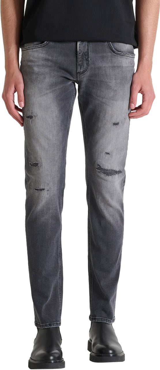 Antony Morato JEANS KURT COMFORT TAPERED FIT IN AUTHENTIC BLACK BLACK DENIM Zwart
