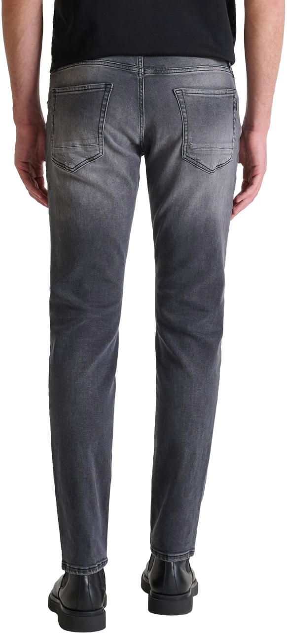 Antony Morato JEANS KURT COMFORT TAPERED FIT IN AUTHENTIC BLACK BLACK DENIM Zwart