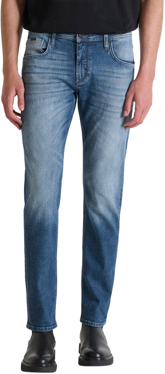 Antony Morato JEANS KURT COMFORT TAPERED FIT IN ICONIC MALAGA BLUE DENIM Blauw