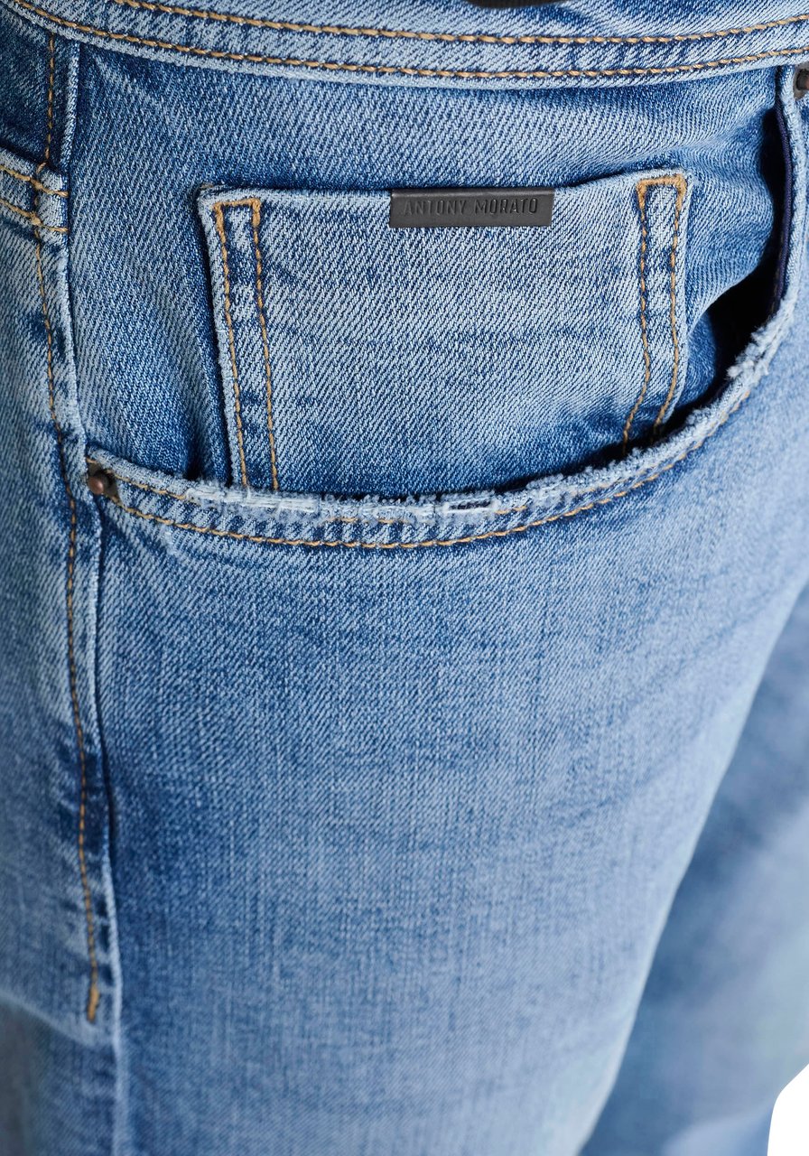 Antony Morato JEANS KURT COMFORT TAPERED FIT IN AUTHENTIC BLUE DENIM Blauw