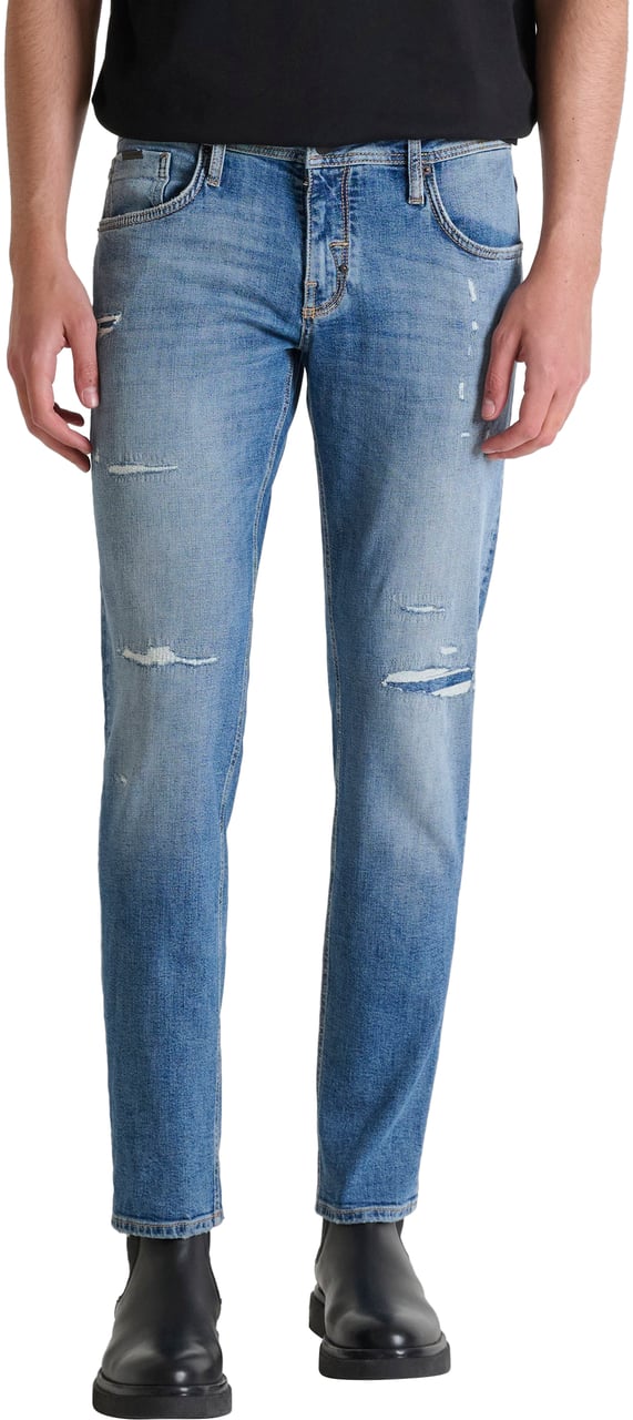Antony Morato JEANS KURT COMFORT TAPERED FIT IN AUTHENTIC BLUE DENIM Blauw