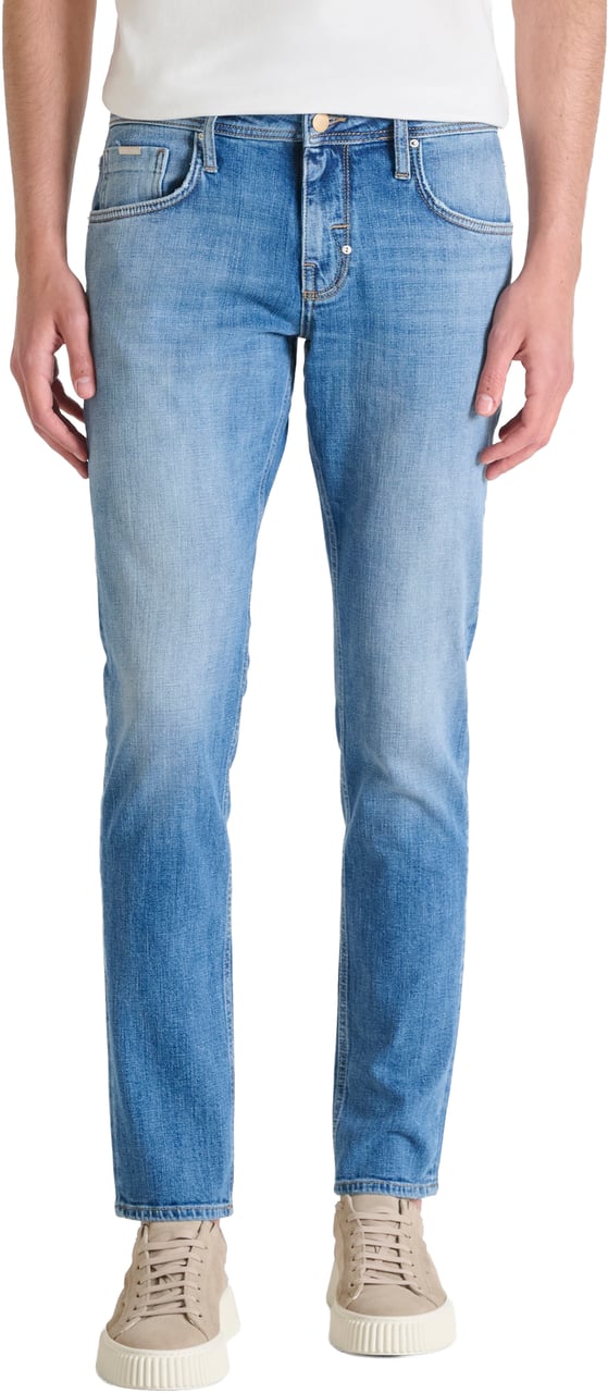 Antony Morato JEANS KURT COMFORT TAPERED FIT IN AUTHENTIC BLUE DENIM Blauw