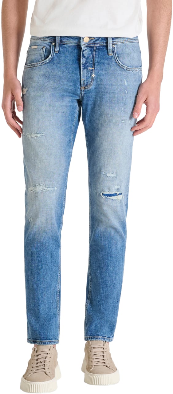 Antony Morato JEANS KURT COMFORT TAPERED FIT IN AUTHENTIC BLUE DENIM Blauw