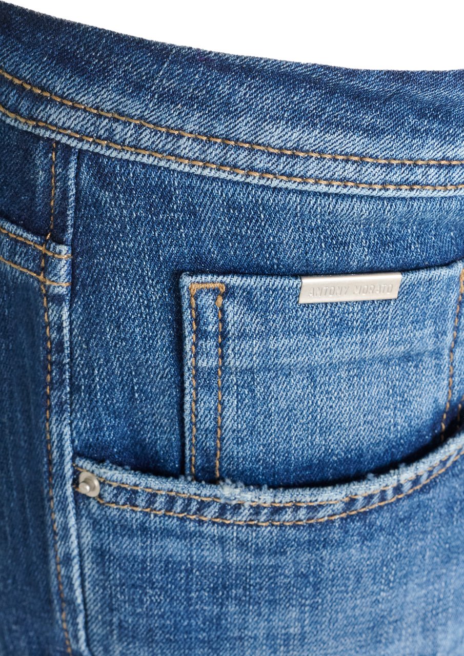 Antony Morato JEANS KURT COMFORT TAPERED FIT IN AUTHENTIC BLUE DENIM Blauw