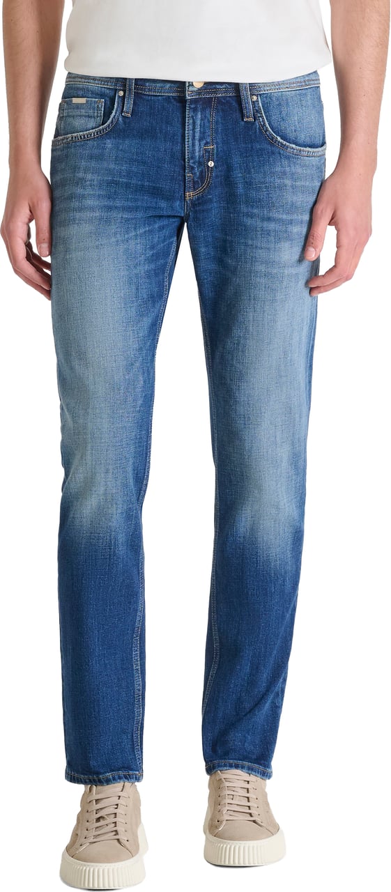 Antony Morato JEANS KURT COMFORT TAPERED FIT IN AUTHENTIC BLUE DENIM Blauw