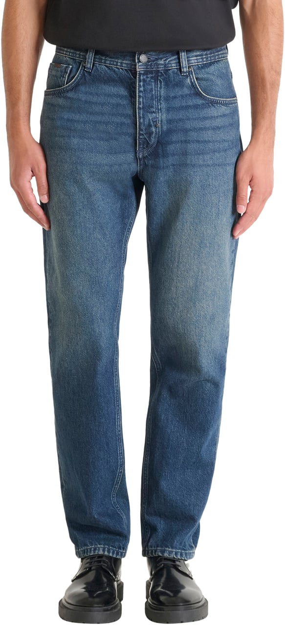 Antony Morato JEANS JOE REGULAR STRAIGTH FIT IN BLUE DENIM Blauw
