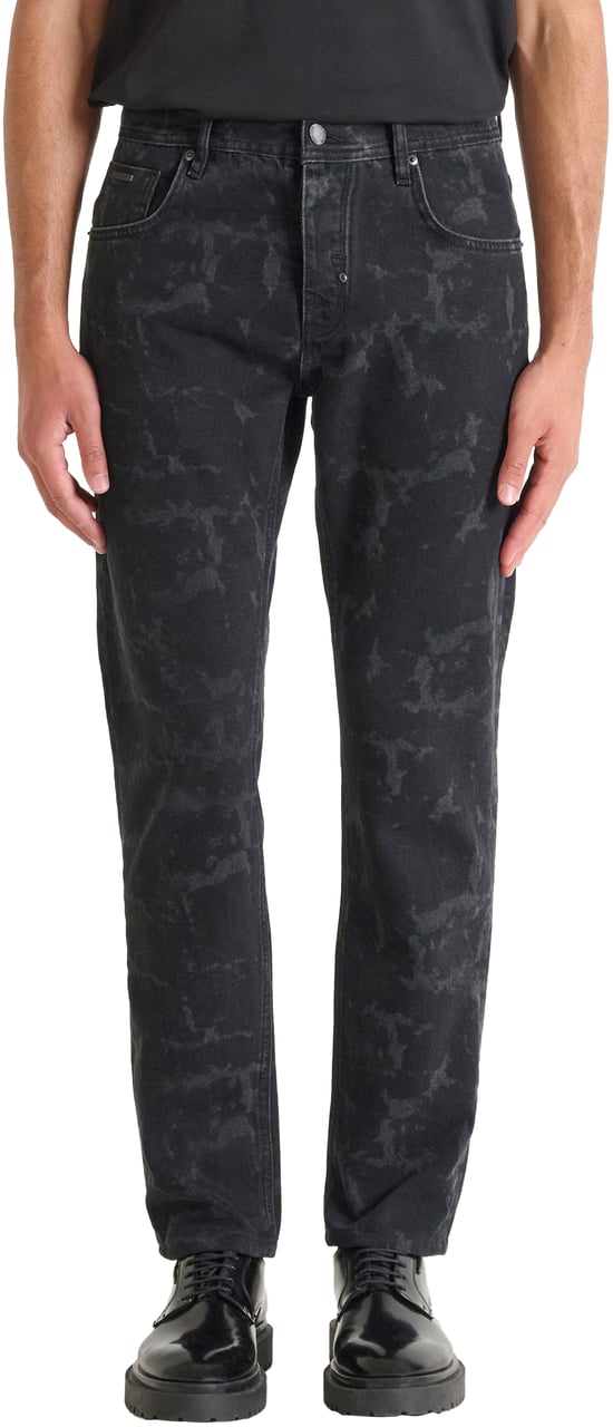 Antony Morato JEANS CLEVE SLIM STRAIGHT FIT IN BLACK BLACK DENIM Zwart