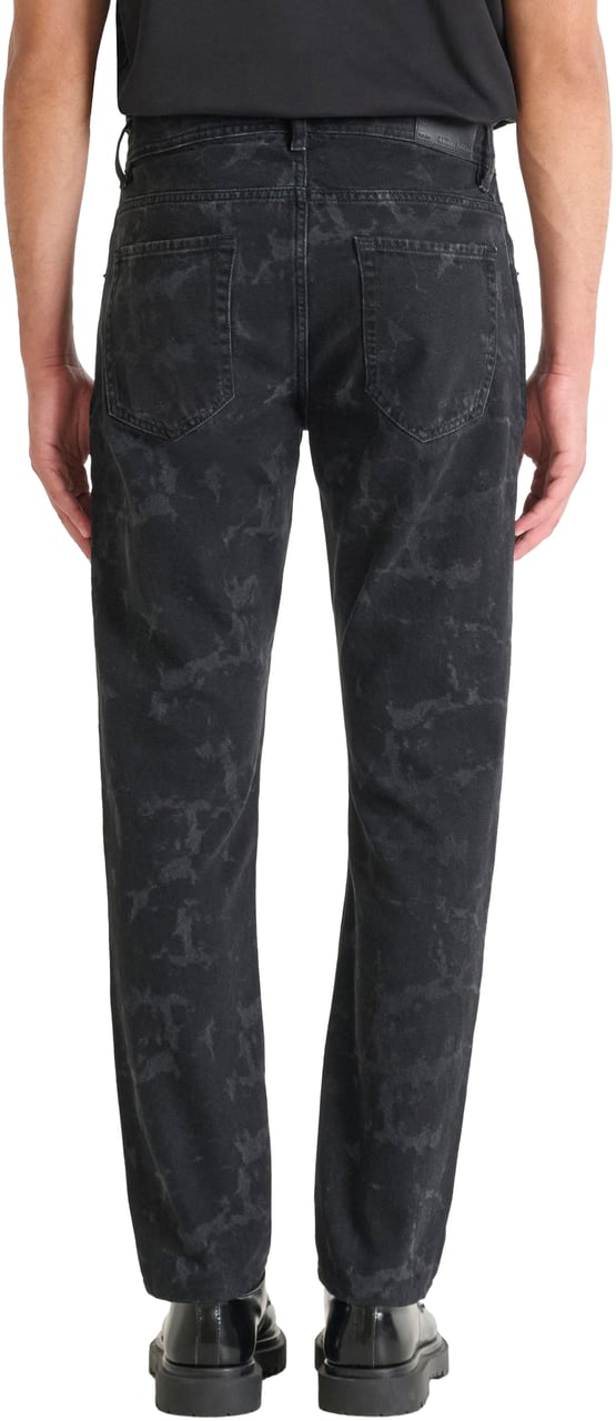 Antony Morato JEANS CLEVE SLIM STRAIGHT FIT IN BLACK BLACK DENIM Zwart