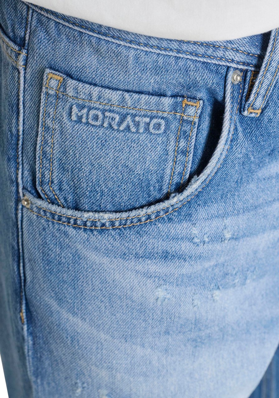 Antony Morato JEANS HENRY REGULAR ANKLE LENGHT FIT IN AUTHENTIC BLUE DENIM Blauw