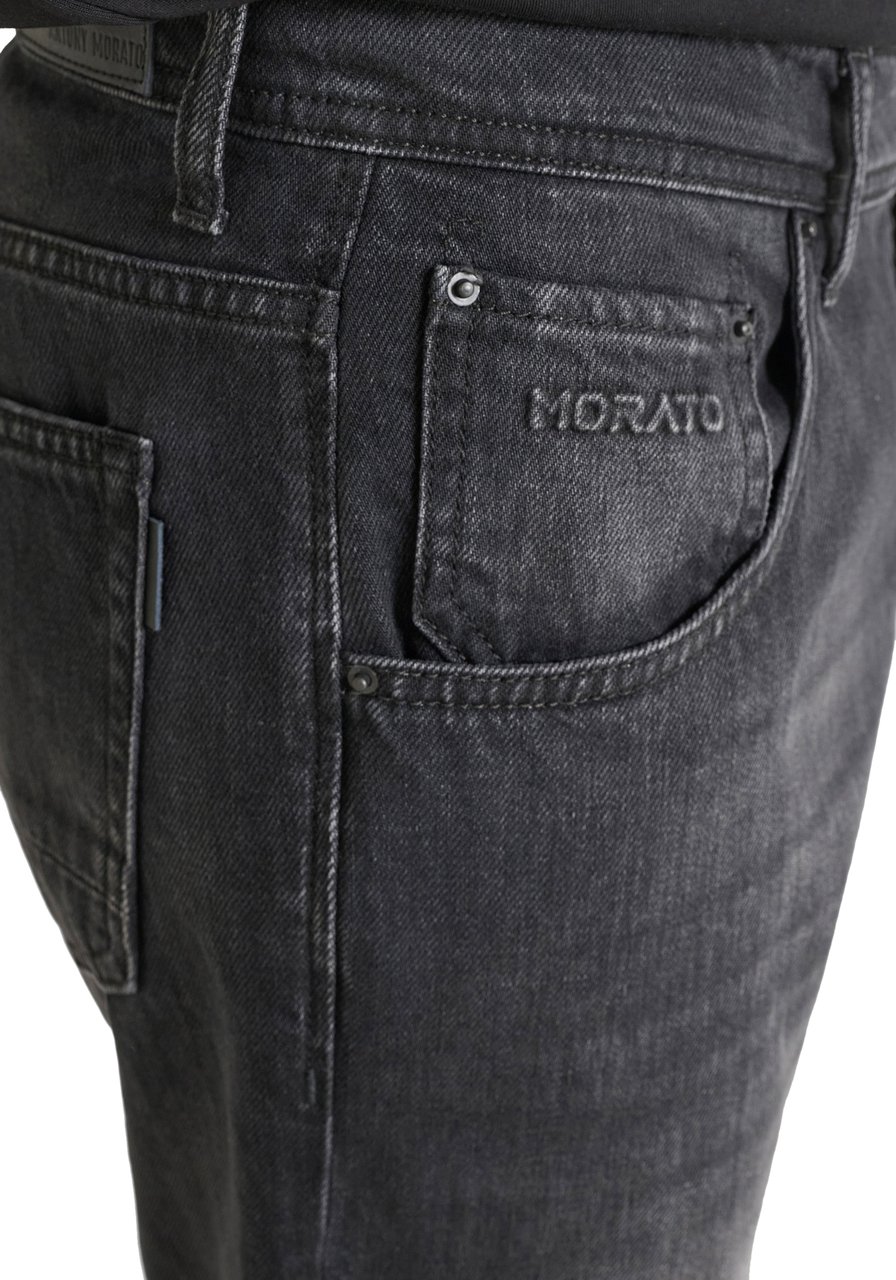 Antony Morato JEANS HENRY REGULAR ANKLE LENGHT FIT IN BLACK DENIM Zwart