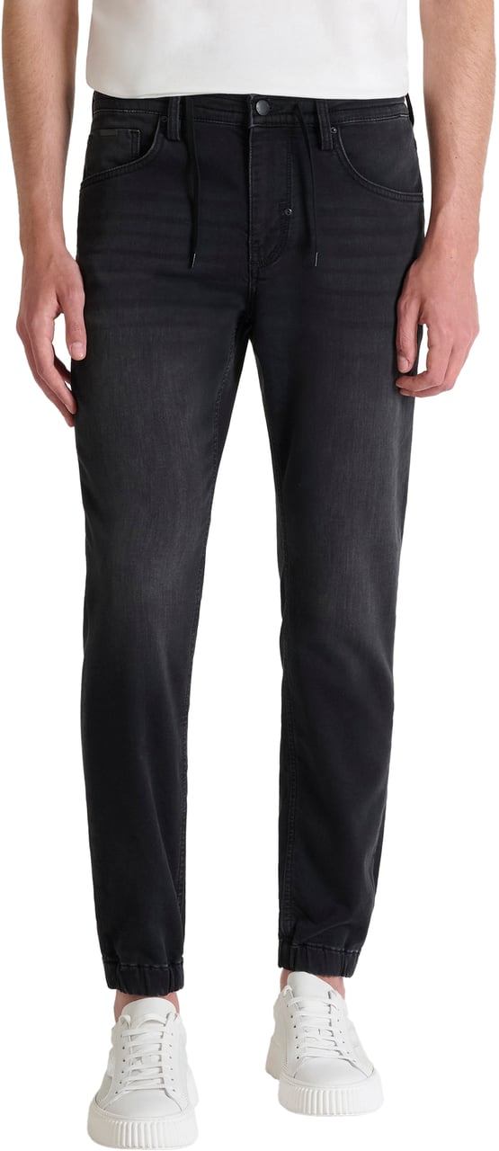 Antony Morato JAKE SKINNY CROPPED FIT IN BLACK BLACK DENIM Zwart