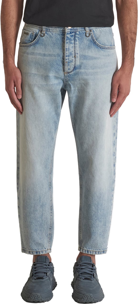Antony Morato JEANS DORIS BAGGY ANKLE LENGHT FIT IN RIGID BLUE DENIM Blauw