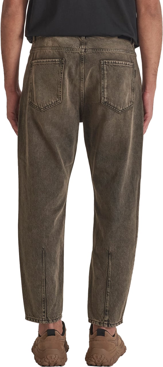Antony Morato JEANS DORIS BAGGY ANKLE LENGHT FIT IN RIDIG OVERDYED BLACK BLACK DENIM Zwart