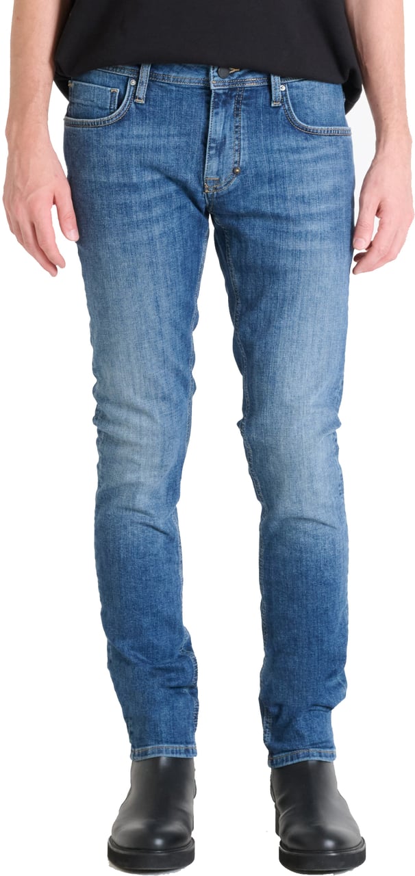 Antony Morato JEANS OZZY TAPERED FIT IN STRETCH BLUE DENIM ICONIC LOOK Blauw