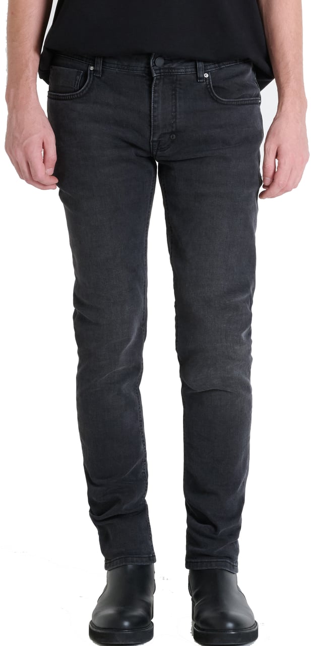 Antony Morato JEANS TAPERED OZZY IN STRETCH BLACK BLACK DENIM ICONIC LOOK Zwart