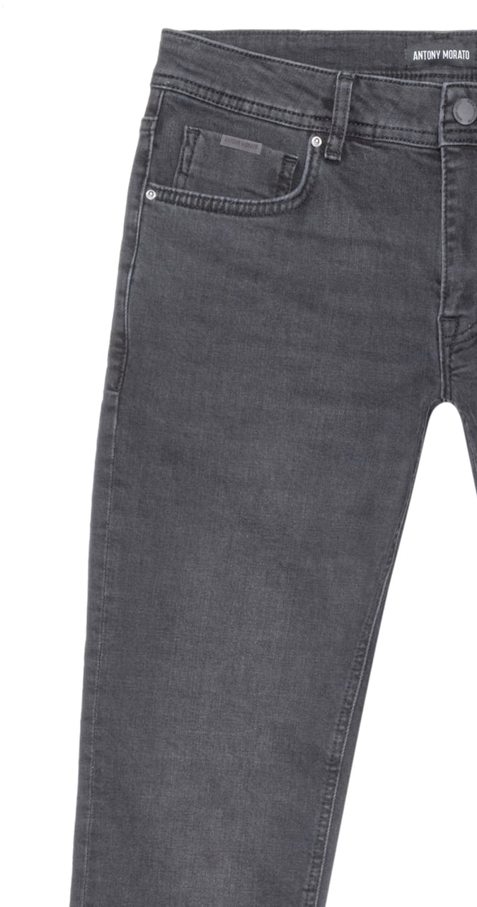 Antony Morato JEANS TAPERED OZZY IN STRETCH BLACK BLACK DENIM ICONIC LOOK Zwart