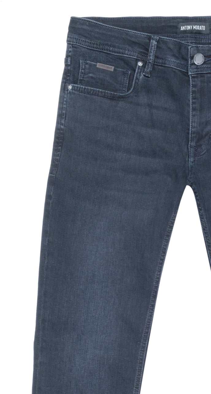 Antony Morato JEANS OZZY TAPERED FIT IN STRETCH BLUE DENIM ICONIC LOOK Blauw
