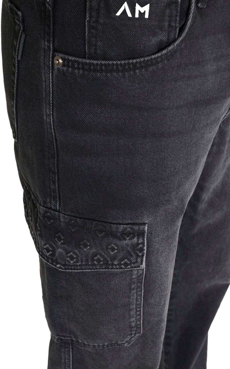 Antony Morato JEANS KOOPER REGULAR FIT IN BLACK BLACK DENIM Zwart